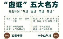 Five Major Deficiency Syndromes and Their Corresponding Herbal Formulas (Qi Deficiency, Blood Deficiency, Yin Deficiency, Yang Deficiency)