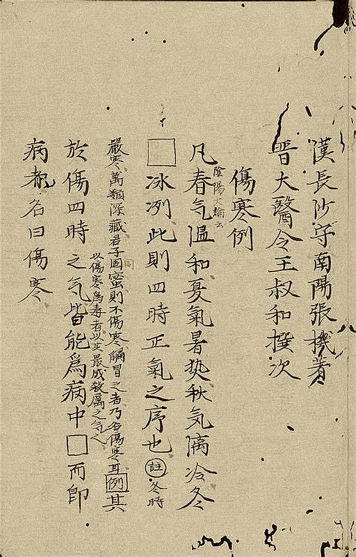 Introduction to the Treatise on Cold Damage and the Essential Prescriptions from the Golden Cabinet