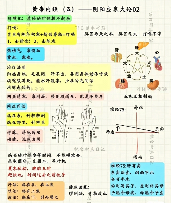 Mind Map of the Huangdi Neijing (Essential Content)