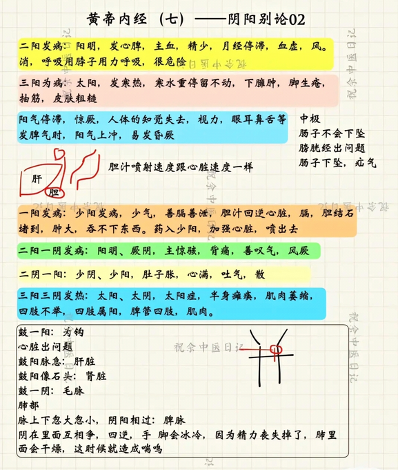 Mind Map of the Huangdi Neijing (Essential Content)