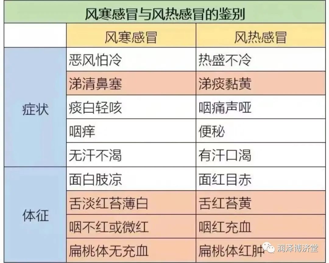 Distinguishing Between Wind-Cold and Wind-Heat in Common Colds