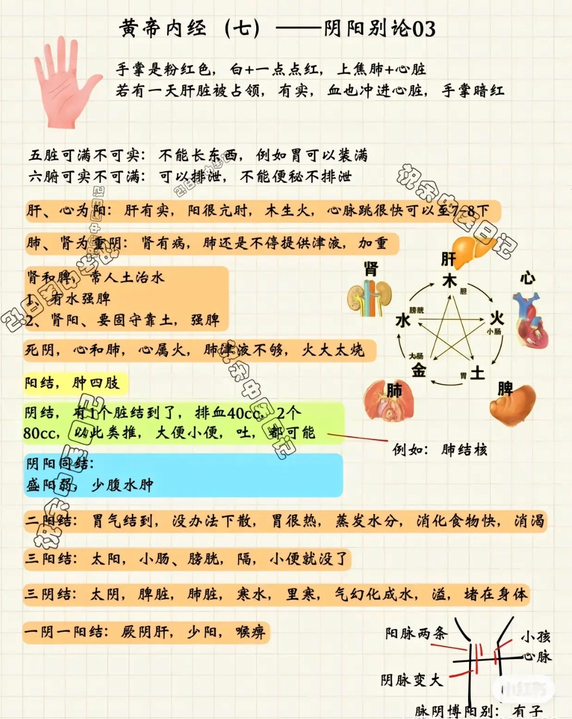 Mind Map of the Huangdi Neijing (Essential Content)