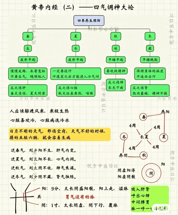 Mind Map of the Huangdi Neijing (Essential Content)