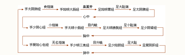 Illustration of the Twelve Meridians