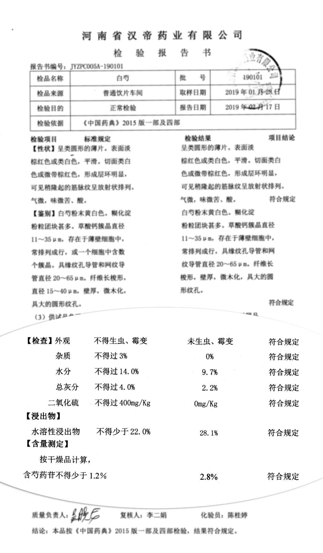 Illustrated Materia Medica: Authentic Medicinal Material 'Bai Shao'