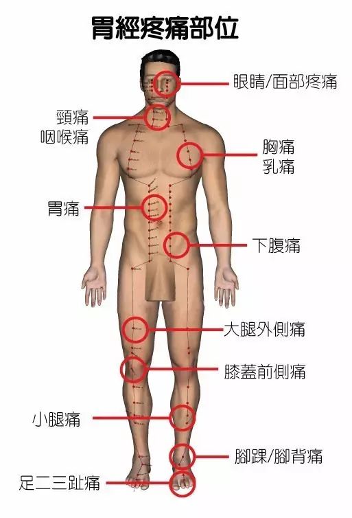 Correspondence Table of Emotions and Pain Related to Blocked Meridians
