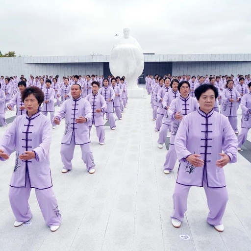 Nearly 600 Qigong Enthusiasts Unite to Showcase Ba Duan Jin, Promoting a New Fitness Trend in Fengxian District